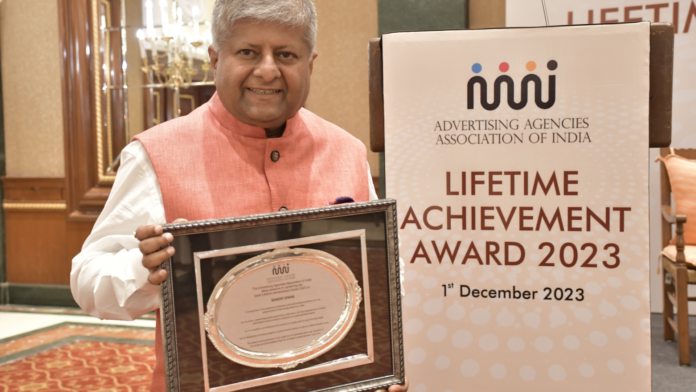 Shashi Sinha, CEO of IPG Mediabrands India, Receives AAAI Lifetime Achievement Award 2023