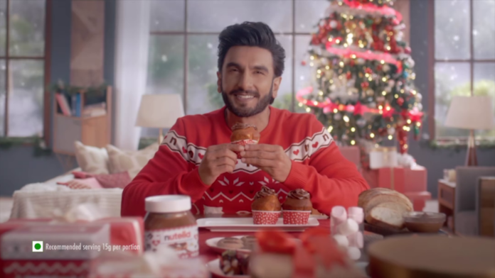 Brighten your holidays and Spread the Love this Christmas with Nutella®and Ranveer Singh