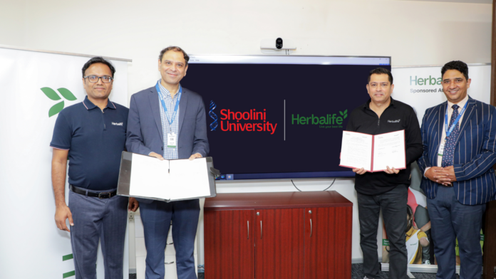Herbalife India signs MoU with Shoolini University in Himachal Pradesh; direct selling to become part of their curriculum in Business Administration