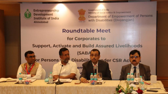 Department of Empowerment of Persons with Disabilities (DEPwD) & Entrepreneurship Development Institute of India (EDII) partner with Corporates to empower 3000 Persons with Disabilities (PwDs) to secure promising livelihood opportunities 