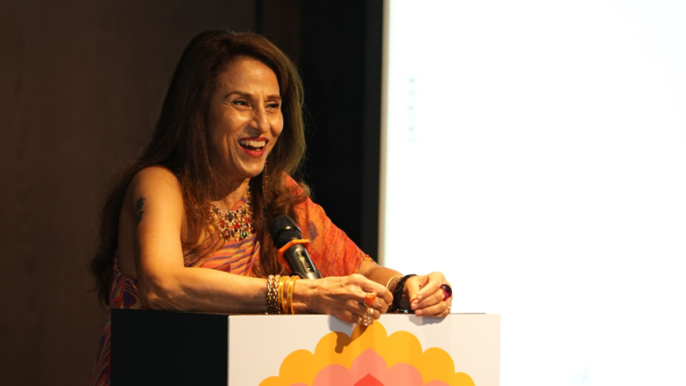 Shobhaa De engages the audience at the Mumbai Preview of JLF 2024