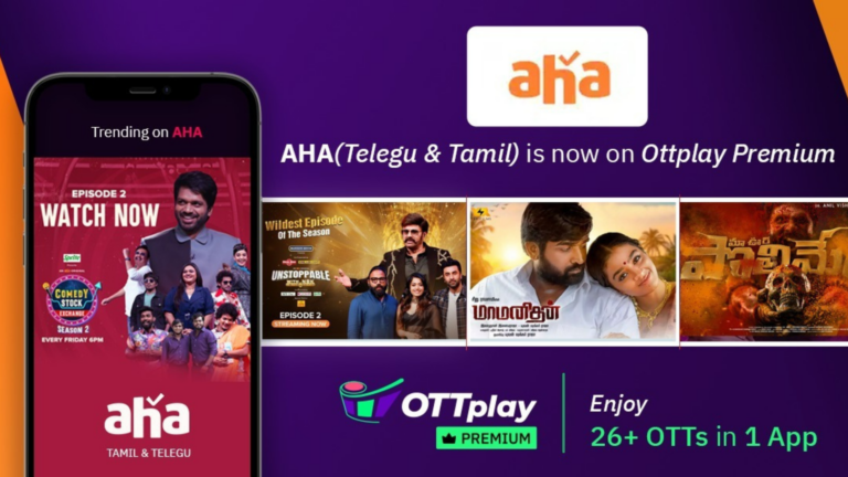 OTTplay Premium Adds More Regional Flavor with aha Telugu & Tamil, Deepening Roots in the Market
