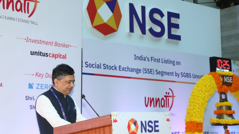 National Stock Exchange (NSE) Celebrates India's First Ever Listing on Social Stock Exchange Segment by SGBS Unnati Foundation