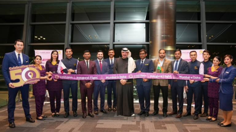 Vistara Inaugurates non-stop flights between Mumbai and Doha; bolsters presence in the Middle East