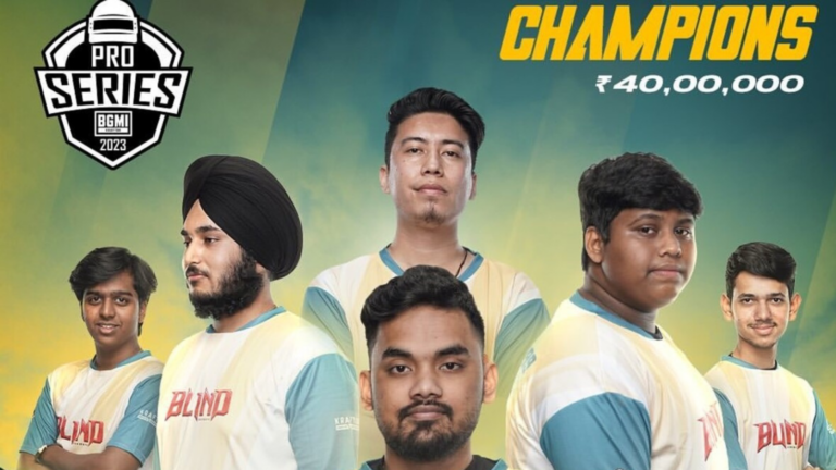 Blind Esports clinches the title of BATTLEGROUNDS MOBILE INDIA PRO SERIES 2023 with 15,000 fans