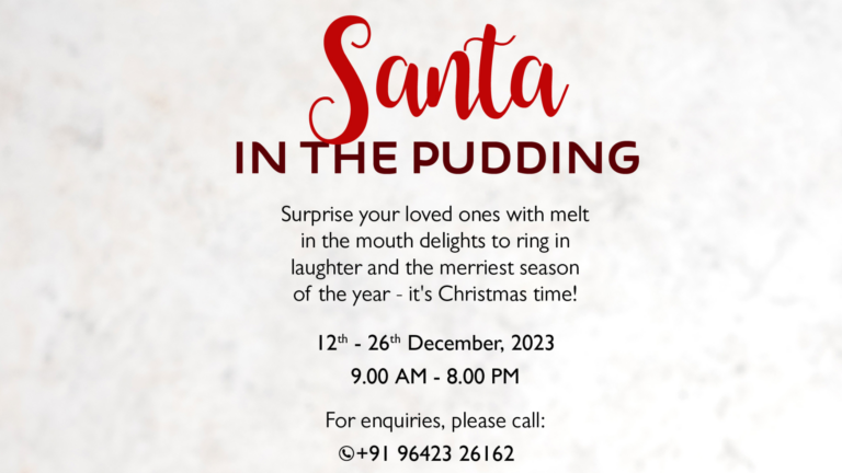 Santa in the Pudding!@Novotel Hyderabad Convention Centre