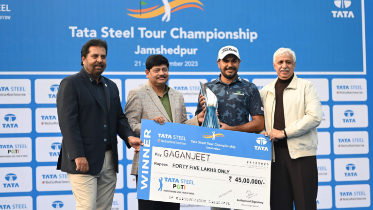 Gaganjeet Bhullar sees it home with a final round 66, wins his second TATA Steel Tour Championship crown
