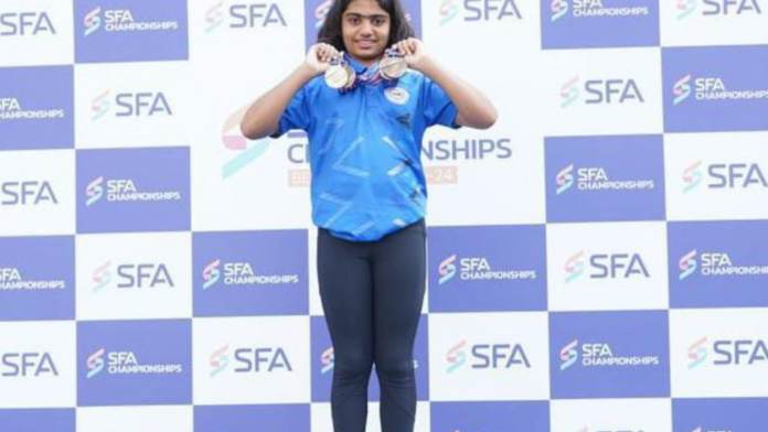 Maanya Wadhwa sweeps SFA Championships in Bengaluru, clinching four golds in swimming