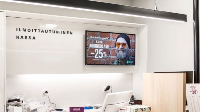 PPDS brings leading eye care specialist Silmäasema’s in-store visions to life using a wave of Philips Android SoC digital signage and software solutions
