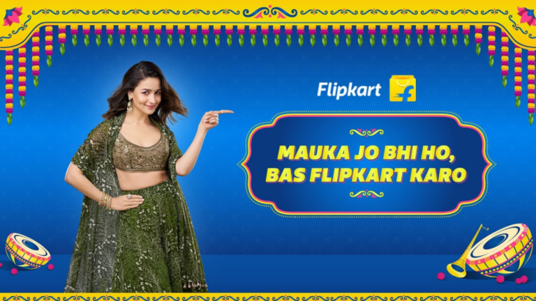 Flipkart ‘Mauka jo bhi ho, bas Flipkart karo’ Campaign Image Featuring Alia Bhatt