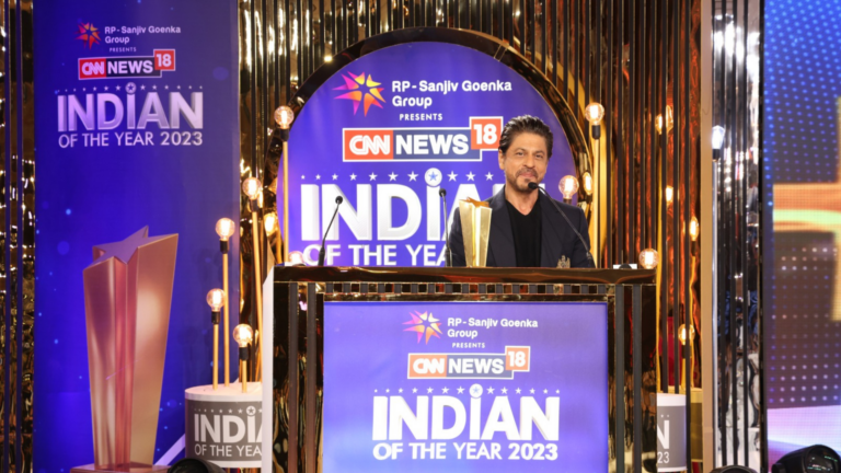 WATCH! Shah Rukh Khan’s heartfelt speech as he wins CNN-News18 Indian of the Year 2023 title
