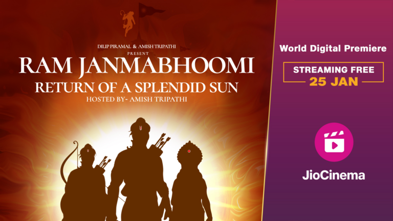 Amish Tripathi’s documentary, “Ram Janmabhoomi Temple: The Return of A Splendid Sun” to premiere on 25th January on JioCinema