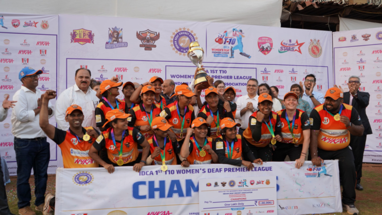 Hyderabad Eagles crowned champions of the IDCA’s 1st T10 Women’s Deaf Premier League
