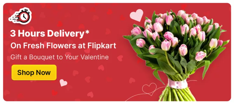 Flipkart introduces 3-hour fresh flower delivery service for 450+ pin codes across India.