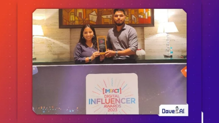 DaveAI Clinches Victory at Impact Digital Influencer Awards
