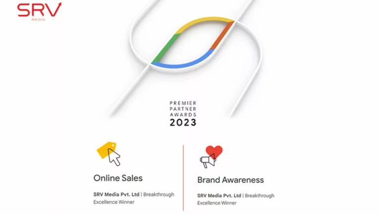 SRV Media Wins Two Breakthrough Excellence Awards at Google Premier Partner Awards 2023