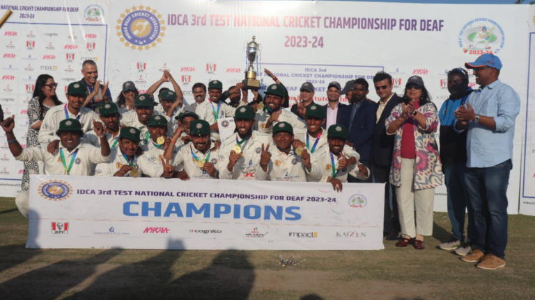 Maharashtra Deaf Cricket Team wins IDCA 3rd Test National Cricket Championship for Deaf 2024
