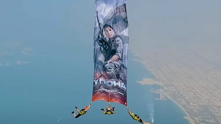 Sidharth Malhotra's action-thriller YODHA sets a new benchmark with a unique mid-sky poster launch