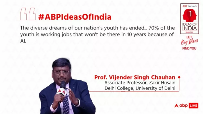 Parents should stop treating young minds as 'Project Children': Prof. Vijender Singh Chauhan at 'Ideas of India' Summit 3.0