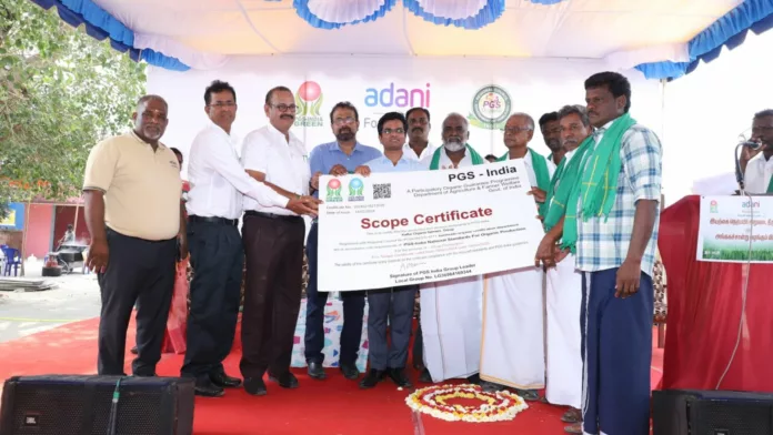 Adani Foundation’s boost to natural farming in Kattur, 100 farmers get certified