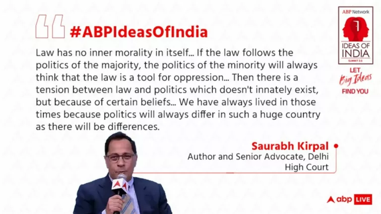 Judiciary has been less interventionist in the last 10 years: Senior Advocate Saurabh Kirpal at ‘Ideas of India’ Summit 3.0
