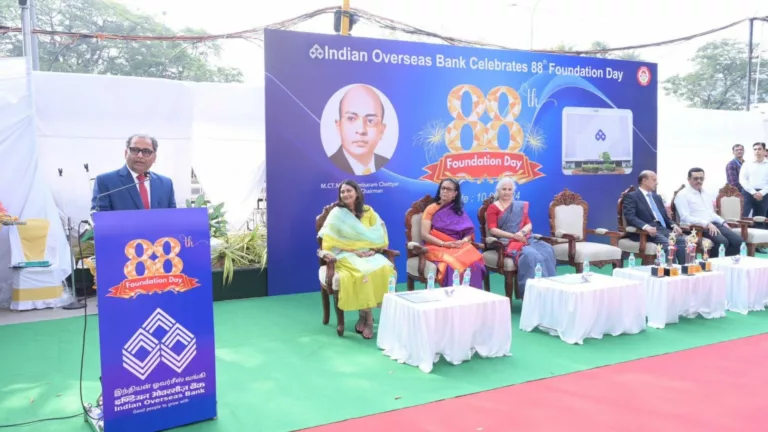 On the 88th Foundation Day, Indian Overseas Bank announces opening of 88 New Branches. launches diverse product for the benefit of the customer.