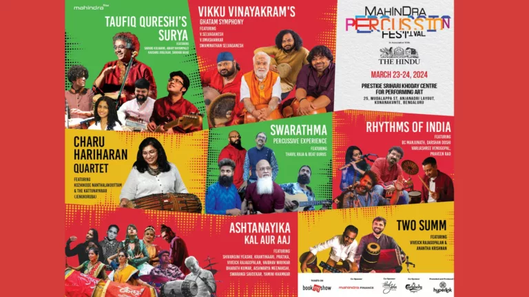 Mahindra Percussion Festival’s second edition promises a sonic spectacle of percussion rhythms with an exceptional line-up of artists