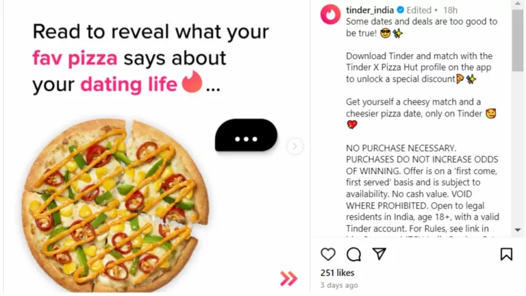 Love at First Slice! Pizza Hut and Tinder Team Up for a Special Valentine’s Month Treat
