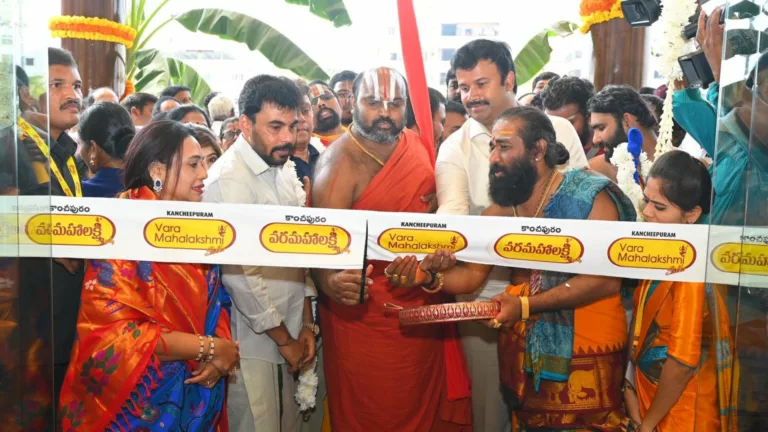 Sai Silks Kalamandir opens Kancheepuram Varamahalakshmi Silks store in Khammam, Telangana