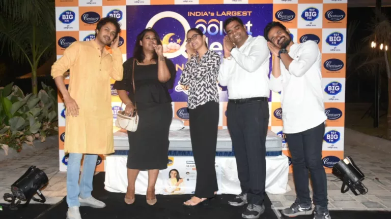 Centuary Mattress along with BigFM and the media agency Initiative Mumbai hosts ‘India’s largest Qoolest Sleep Concert’