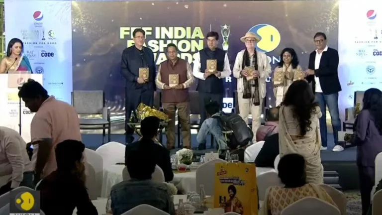 Manual on Sattvik textiles unveiled at the Fourth Edition of FEF India Fashion Awards, in collaboration with WION