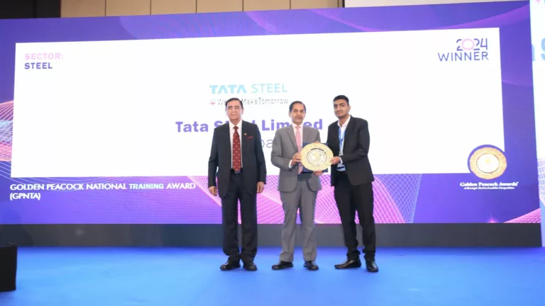 Tata Steel receives the Golden Peacock National Training Award 2024