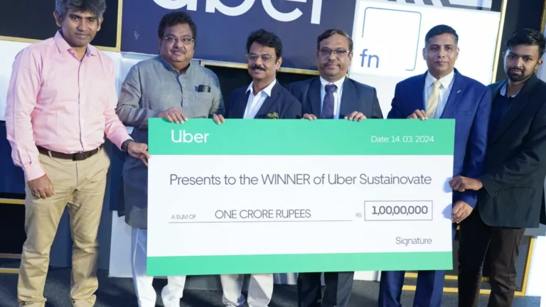 Uber’s Zero Emission Push - Announces Winner of Rs 1 Crore Startup Challenge