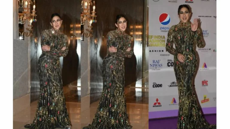 Sara Ali Khan dazzled the audience at the fourth edition of the FEF India Fashion Awards, presented in collaboration with WION