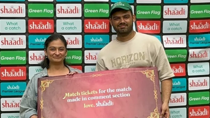 Shaadi.com sends two strangers who met in their Instagram comment section for an IPL Match