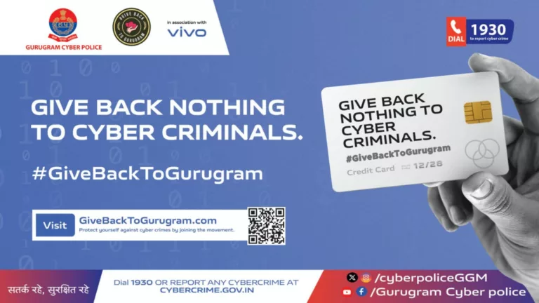 vivo and Cyber Police Gurugram Join Hands to Raise Awareness on Cyber Security – 3 Million Gurugram Citizens to Benefit from the #GiveBackToGurugram Campaign