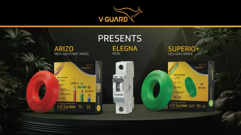 V-Guard Unveils ‘Arizo’: The Next Generation Melt Resistant & Eco Safe Wires, Setting a New Standard of Safety and Sustainability