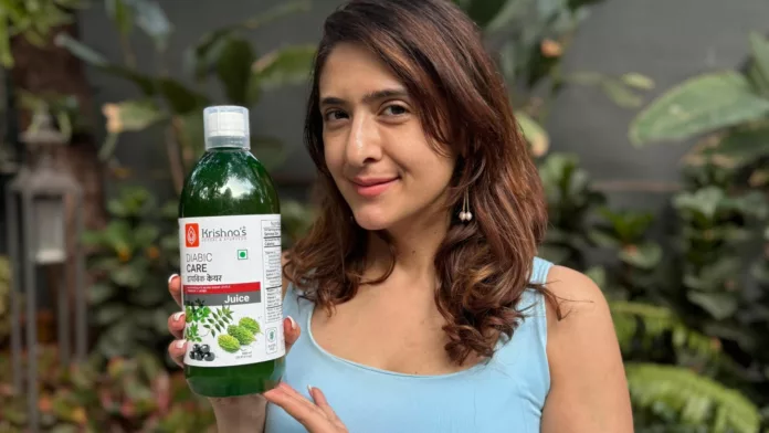 Celebrity Nutritionist Pooja Makhija endorses Krishna’s Herbal & Ayurveda Diabic Care Juice