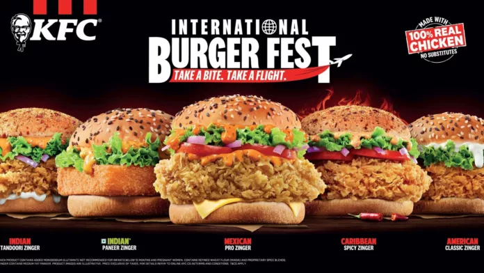 KFC launches International Burger Fest inspired by global flavours