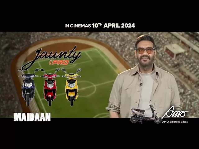 AMO Mobility Collaborates with Ajay Devgn for the Premiere of ‘Maidaan’ to Celebrate the Launch of its Jaunty i Pro Scooter