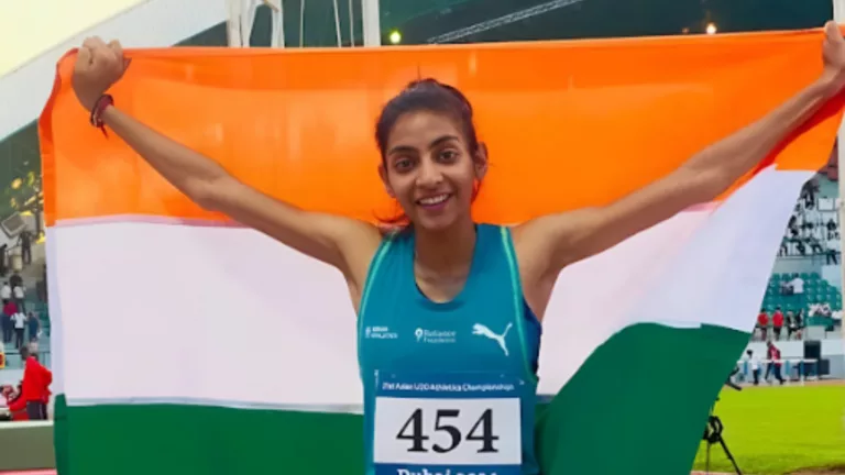 Athlete and Parul University Student Laxita Sandilea brings victory to India by winning the silver medal at the Asian U20 Athletics Championship