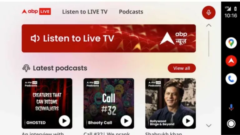 ABP LIVE Launches India’s First Android App For In-Car Entertainment And News Experience