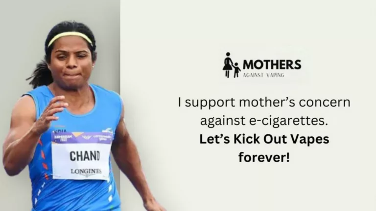 Sprint Champion Dutee Chand teams up with Mothers Against Vaping to tackle the threat of New-Age Tobacco Devices among Children